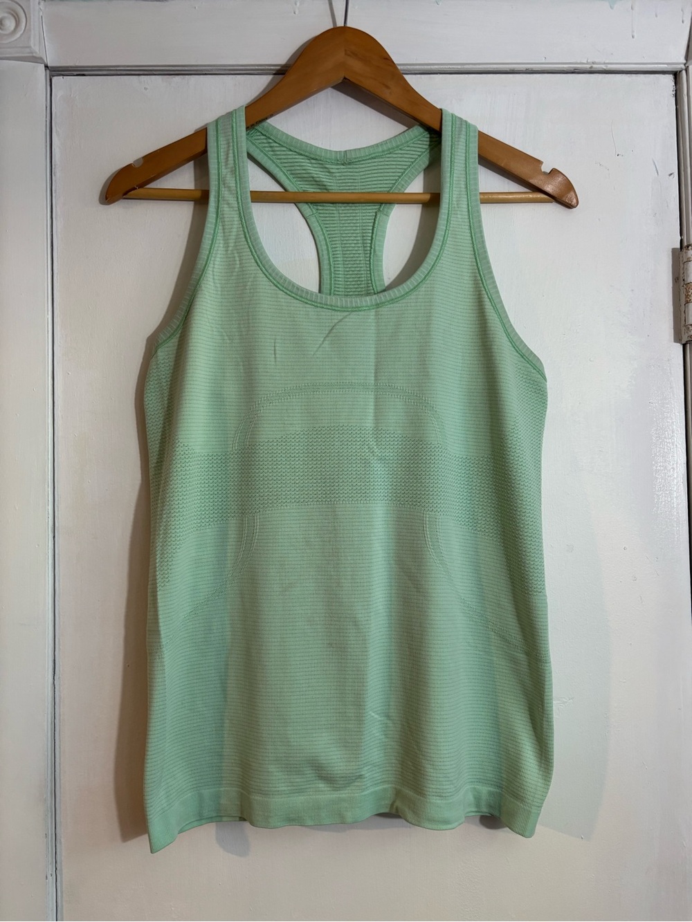 Lululemon bright green athletic tank top